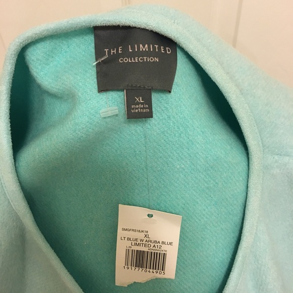 ✨HP✨ NWT The Limited Wool Blend Aruba Blue Coat - Picture 6 of 6